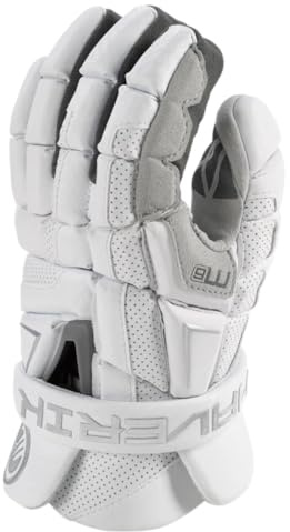 City Sports Maverik M6 2026 Lacrosse Gloves – Adult Lacrosse Gloves with CONNEKT Palm, Quickdry Liner, FlowCool Venting, Adjustable Cuff for Protection and Mobility (Large)