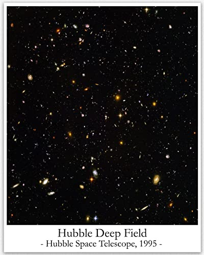 Hubble Deep Field Hubble Telescope Photo Famous Space Photo (28cm x 36cm)