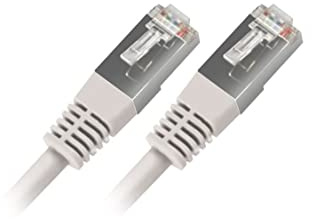 APM Câble Ethernet Cat 6, 3M, RJ45 Réseau 1Gbps 250MHz, Blindé FUTP, Cordon RJ45 Internet, Compatible avec PC Modem Routeur TV Box Xbox Switch PS5 PS4 Gaming, 560347