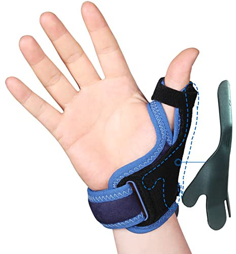 Willcom Daumenbandage Reversible Rechts Links, Daumensattelgelenk Daumenstütze, Arthrose Daumenorthese zur Daumen Verletzungen, Sehnenscheidenentzündung, Arthritis (Kunststoff-Version, L, 17-20CM)