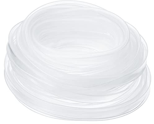 PATIKIL Silicone Tubo Manicotto Piatto Flessibile IP67 Trasparente | Impermeabile Protezione Copertura, Raccordo 3528/2835/3014 8mm Wide LED Striscia