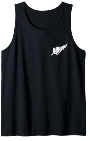 New Zealand Silver Farn NZ Black Proud Kiwi Rugby Geschenk Tank Top