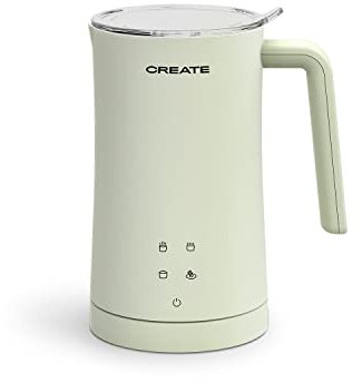 CREATE/MILK FROTHER STUDIO/Espumador calentador de leche eléctrico verde/Pantalla táctil, 4 programas automáticos, sitema de seguridad, 350ml, uso en frío o en caliente, 400 W