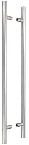 KOTARBAU® Außentürbeschlag Doppelseitiger Haustürgriff aus Edelstahl (90 Grad, 1000x1200 mm)