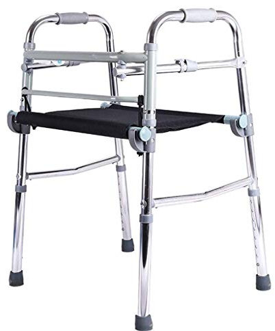 ADITAM- Auf- und Ab-Treppen-Gehhilfe, leichtes Aluminium, verstellbare Mobilitäts-Gehhilfe, einziehbarer vierzackiger Gehstock Double the Comfort