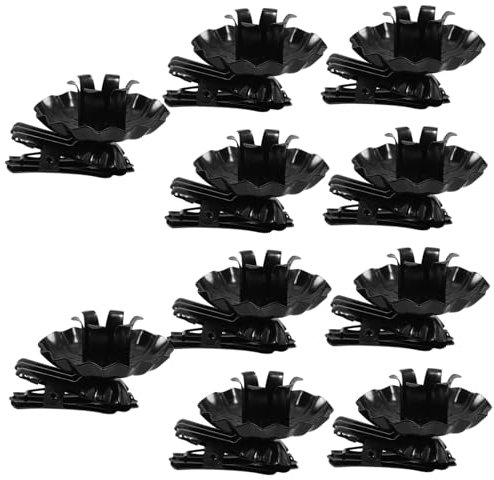 SEWOART 10 Stück Metall Weihnachtskerzenhalter Clips Mit Flachem Boden Stabile Kerzenclips Für Weihnachtsbaum Dekoration Und Festtische
