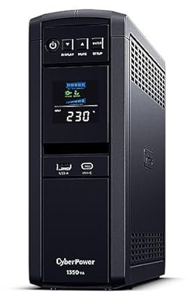 Cyberpower CP1350EPFCLCD-UK Pure Sinewave 1350Va/810w 2xUK+4xC13, UK power cord attached