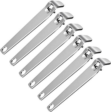 6 pezzi apribottiglie portachiavi I mini apribottiglie in metallo acciaio inox argento I apribottiglie portachiavi per bar party campeggio e famiglia varie bevande bottiglia
