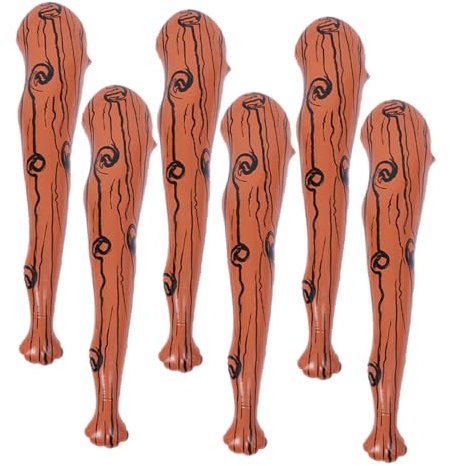 Abaodam 6stücke Aufblasbarer Baseballschläger Aufblasbare Stock-höhlenfledermäuse Aufblasbare Partyartikel Für Halloween Cosplay Themenpartys Zubehör