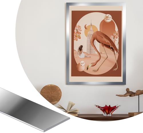 ZOWZOW Moulure adhésive 6,1 m x 20 mm, plinthe PVC étanche auto-adhésive pour mur, fenêtre, miroir, meuble, carrelage – décoration DIY maison Gris