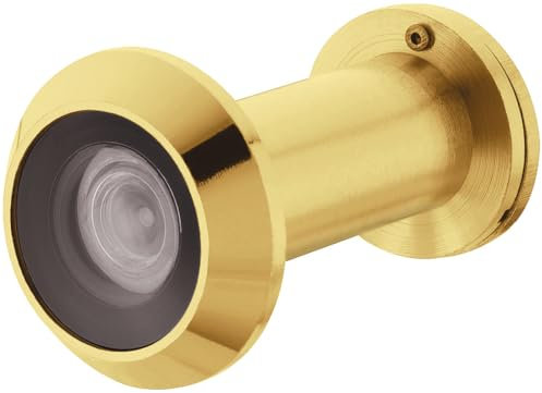 cyclingcolors Spioncino per porta, Startec, color ottone, trattato PVD, 16mm