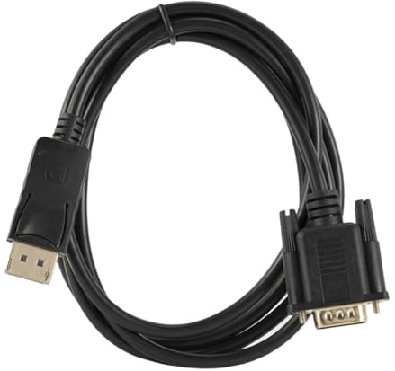 MERRYHAPY Câble Displayport vers Vga Connecteur Stable avec Verrouillage pour Écran PC Portable Moniteur