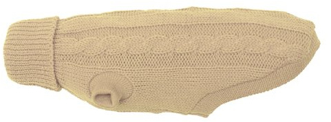Wolters Cat&Dog 39301 Zopf-Strickpullover 30 cm, beige