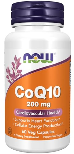 Now Foods CoQ10 200mg 60 VegiCaps (Pack of 2)