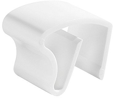 Easy-Shadow 4 Stück Jalou-Klick in Farbe weiß - Klemmträger Kunststoff für Aluminium-Jalousie 25 mm Lamellen - Klemmhalter für Alu-Jalousie Fensterjalousie Jalousette Jalousien Alu-Jalousien Alu-Jalousetten Fenster Rollo Lamellenbreite 25mm