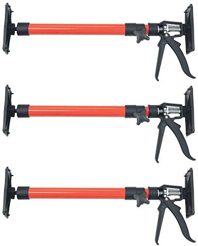 3er Set Türspanner höhenverstellbar aus Stahl - Spannweite 50-115 cm - Türzarge Montagestütze - 30 kg belastbar