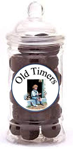 Old Timers Trufas de bola de ron reutilizable de 500 mililitros estilo victoriano retro frasco de plástico 350 gramos