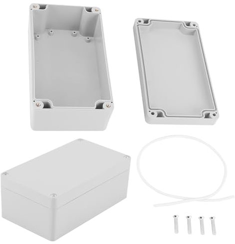 Scatola di Giunzione, Bianca Custodia per Strumenti di Recinzione della Scatola del Progetto Elettrico ABS IP65 Resistente all'acqua(158 * 90 * 60mm)