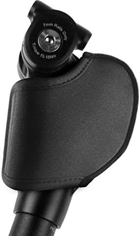 XBERSTAR Sattelstützenabdeckung für Suntour Federsattelstütze - Schwarz - Schutzhülle für NCX Sattelstütze - Fingerschutz