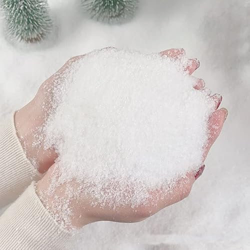 SAMCRY 50g Weihnachten DIY Kunstschnee Pulver Schneeflocke Weihnachtsschmuck Kunstschnee Weihnachtsbaum Dekor Szenen-50g