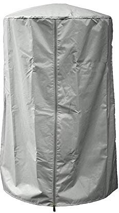 ASEELO Housse de chauffage de terrasse, housse de protection tissée Oxford pour dessus de table rond avec sac de rangement, housse de chauffage imperméable pour l'extérieur (gris)