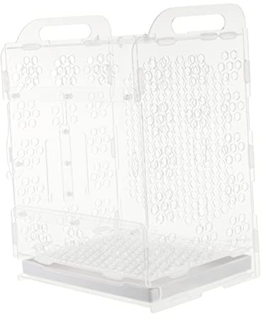 BESPORTBLE 1stück Transparenter Acryl Vogelkäfig Mit Herausnehmbarem Tablett Praktisches Zuhause Für Kleine Papageien Und Vögel Geräumig Und Luftdurchlässig Für Haustierliebhaber