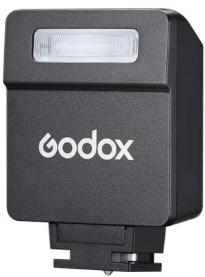 Godox iM22 Mini Camera Flash, Built-in Battery with 5 Levels Flash Power for Canon/Sony/Fuji/Nikon/Panasonic/Olympus, for Cameras with Single-Contact Hotshoe