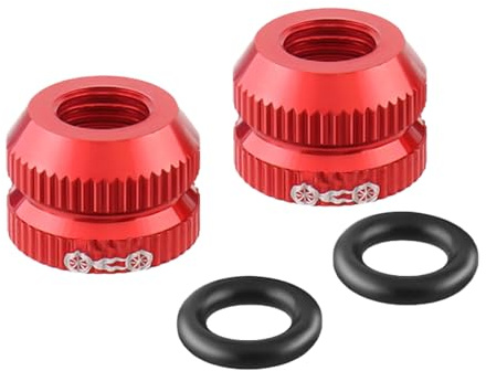 1 Paar langlebige Aluminium-Legierungen, Fahrradventile, Mutter, leicht, für Mountainbikes und Rennräder