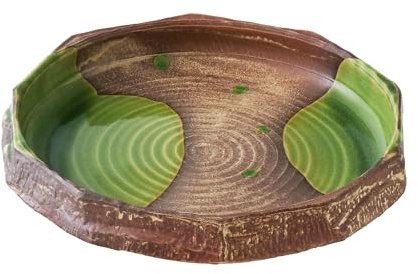 Wazakura Minoyaki Series Round Ikebana Flower Vase Made in Japan, Arrangement Pottery Supplies - Lily Pad