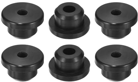 QUARKZMAN 6Pcs Pasacables Arandelas de Goma, Ojales de Cable de Goma de 16mm Agujero de Taladro, Tapones de Agujero para Cortafuegos, Proteger Cables Enchufes