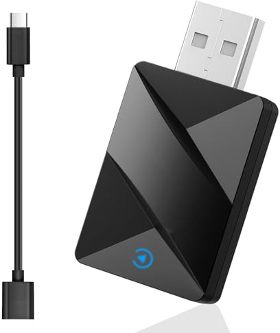 Liwankaqi Carplay Adaptateur sans fil Carplay avec 2. 4G+ 5GWiFi et Bluetooth 5. 0 Garantie, adaptateur sans fil Android Auto compatible avec 99 % des véhicules sur le marché
