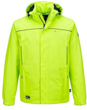 SCHIETWETTER Herren Funktionsjacke Captain Korn, Übergangsjacke, Regenjacke, Segeljacke neon Yellow 4XL