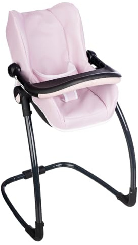 Smoby - Maxi-Cosi Puppenhochstuhl 3-in-1 - für Puppen bis 42 cm - umbaubar zu Hochstuhl, Autositz & Schaukelwippe - Spielzeug für Kinder ab 3 Jahren - Leicht & platzsparend