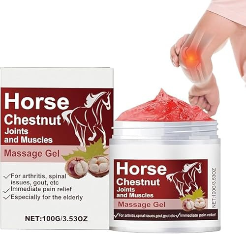 Horse Balm Warming Extra Strong, 100g Muscles Massage Gel, Foot Relief Gel,Natural Gentle Massage Balm,for Back Shoulder Muscle Neck Tension Post-Workout Knee Travel