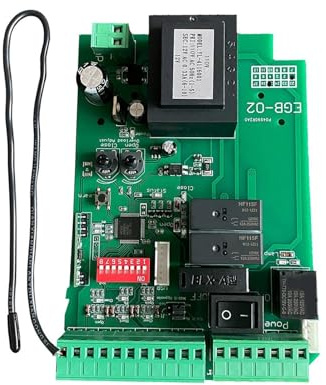 Generisch Placa de circuito inteligente con diseño impermeable, múltiples funciones de protección de seguridad y fácil instalación para abridor de puertas correderas, placa de control del motor de