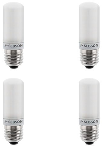 SEBSON LED Lampe E27 warmweiß 4W, ersetzt 40W Glühlampe, 400 Lumen, LED Leuchtmittel 280°, nicht dimmbar, 4er Pack