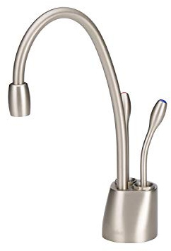 InSinkErator Contemporary Instant Hot and Cold Water Dispenser Faucet, Satin Nickel, F-HC1100SN