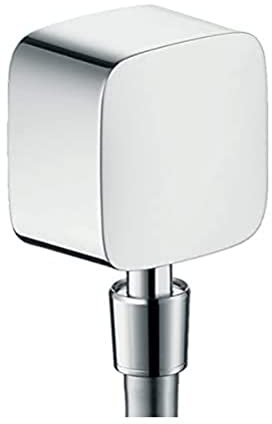 hansgrohe FixFit Uscita a muro con valvola antiriflusso e giunto snodato, cromo, 27414000
