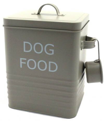 Vintage Retro Style Matt Enamel DOG FOOD Tin ~ The Trendy Tin Collection