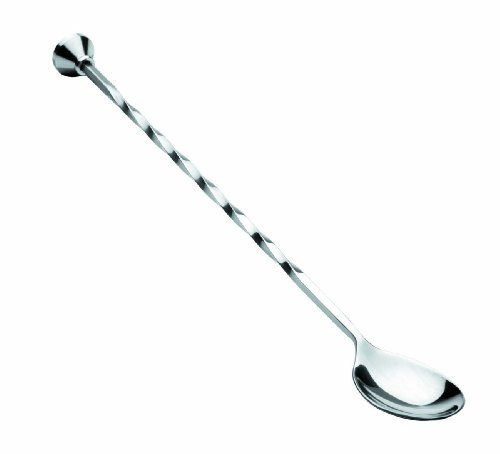 LACOR Rostfritt stål tvinnad cocktailsked, silver, en storlek, 28 cm