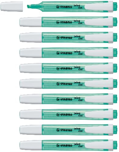STABILO - Textmarker - swing cool - 10er Pack - türkis