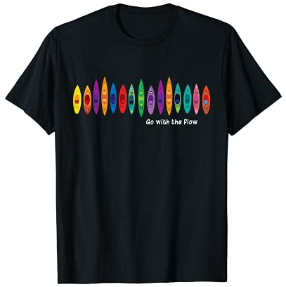 Sports nautiques, tee-shirt graphique, débit Kayak, été T-Shirt