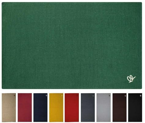 Olivo.Shop Formula New Alfombra de algodón Lavable, para Pasillo, Cocina, Verde, 55 x 230 cm