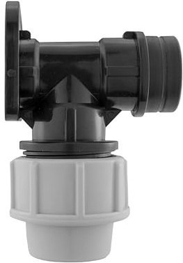 MDPE Compression Fitting PN10 - Wall Flange 25mm x 3/4 BSPF - Durable Pipe Connector for Water Supply and Irrigation Systems