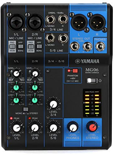 Yamaha MG06 Mixer stereo compatto a 6 ingressi