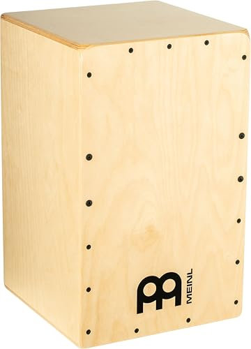 Meinl Percussion Snarecraft Cajon Instrument - Große Trommelkiste mit zwei Snare-Teppichen - Schlagfläche Baltische Birke (SC100B)