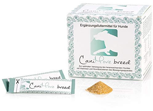 CaniMove breed, 1 Pkg mit 100 Stick-Beuteln (100 x 2,5g), Ergänzungsfutter für Welpen und Junge Hunde für eine optimale Entwicklung von Knochen, Gelenken und Nerven.