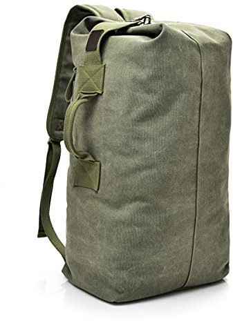 Große Kapazität Travel Climbing Bag Tactical Military Seesack Top Load Double Strap Canvas Rucksack