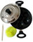 Sahishnu Online & Marketing Non Stick Appam Patra Induction Base, Appam Maker With Lid, 7 Pits, 1 Spatula, 1 Scrubber