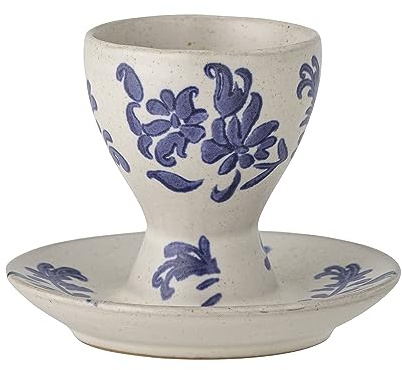 Bloomingville Petunia Eierbecher, Blue, Steingut